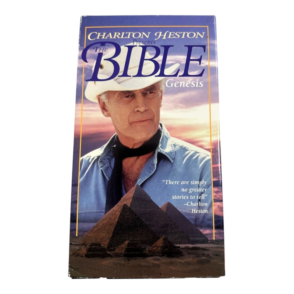 Charlton Heston The Bible Genesis VHS Documentary 1997 Good‎ Times Entertainment